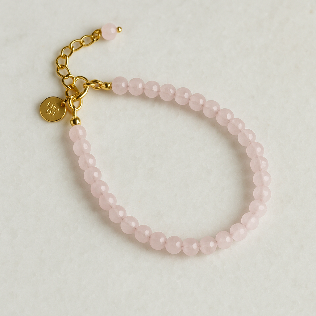 Rose Quartz Beaded Bracelet