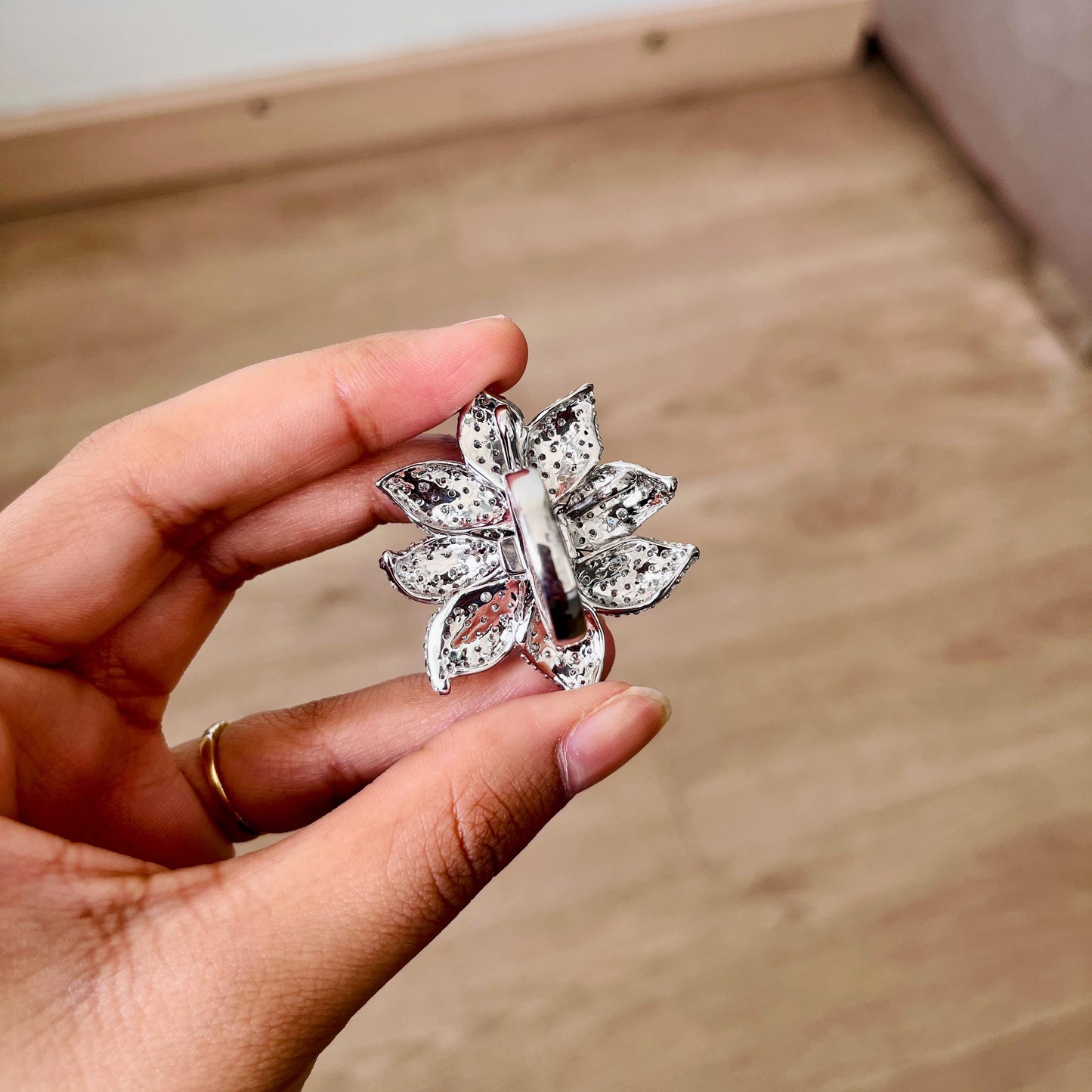 14K Gold Diamond Ring Cum Pendant