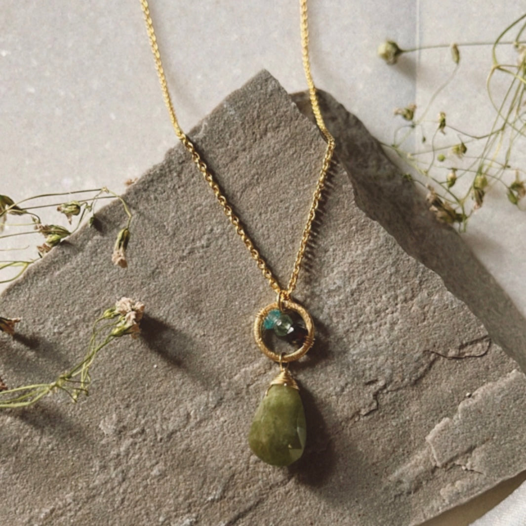 Vassonite Ring Necklace
