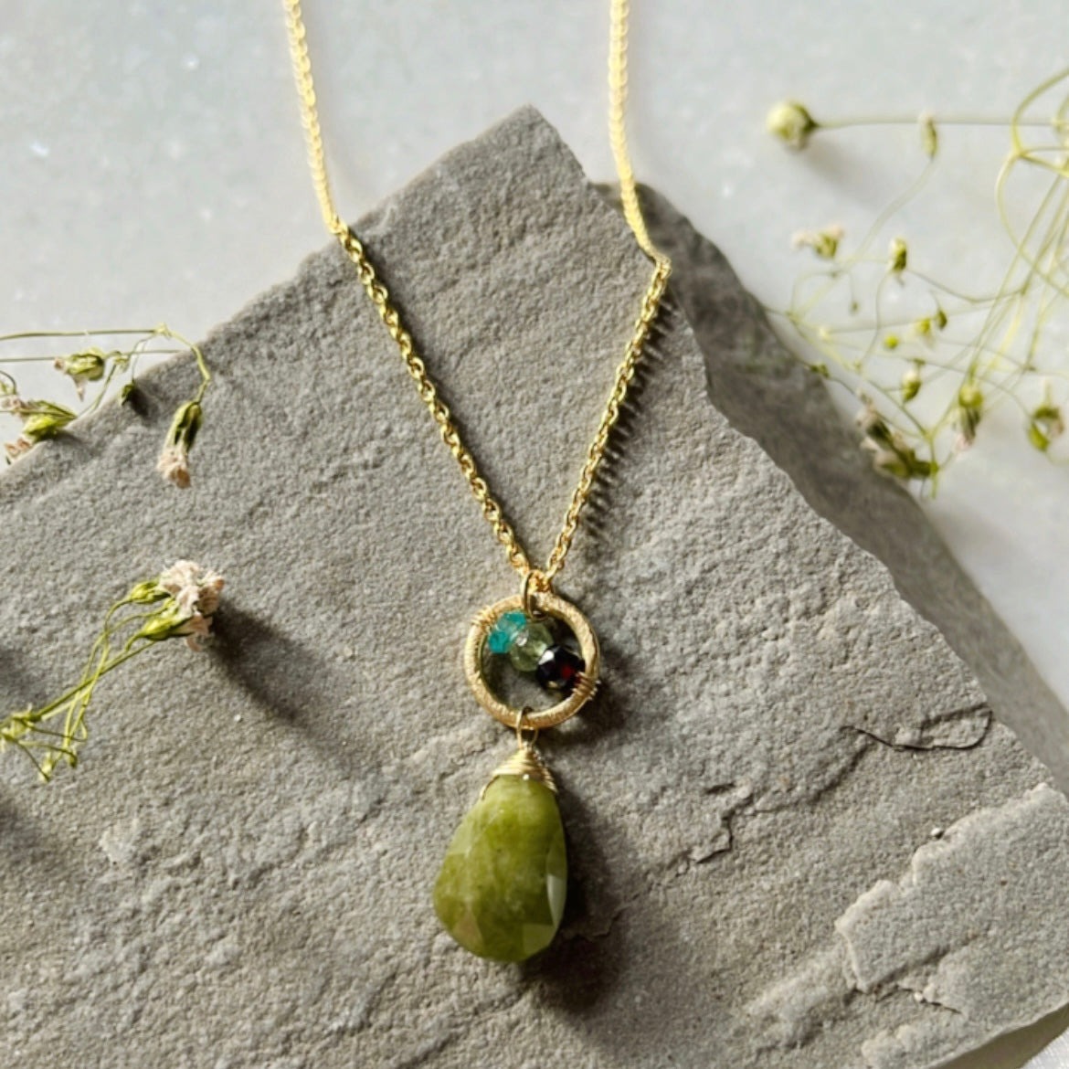 Vassonite Ring Necklace