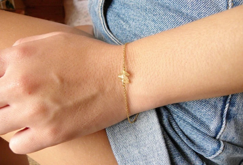 Raw Citrine Bracelet