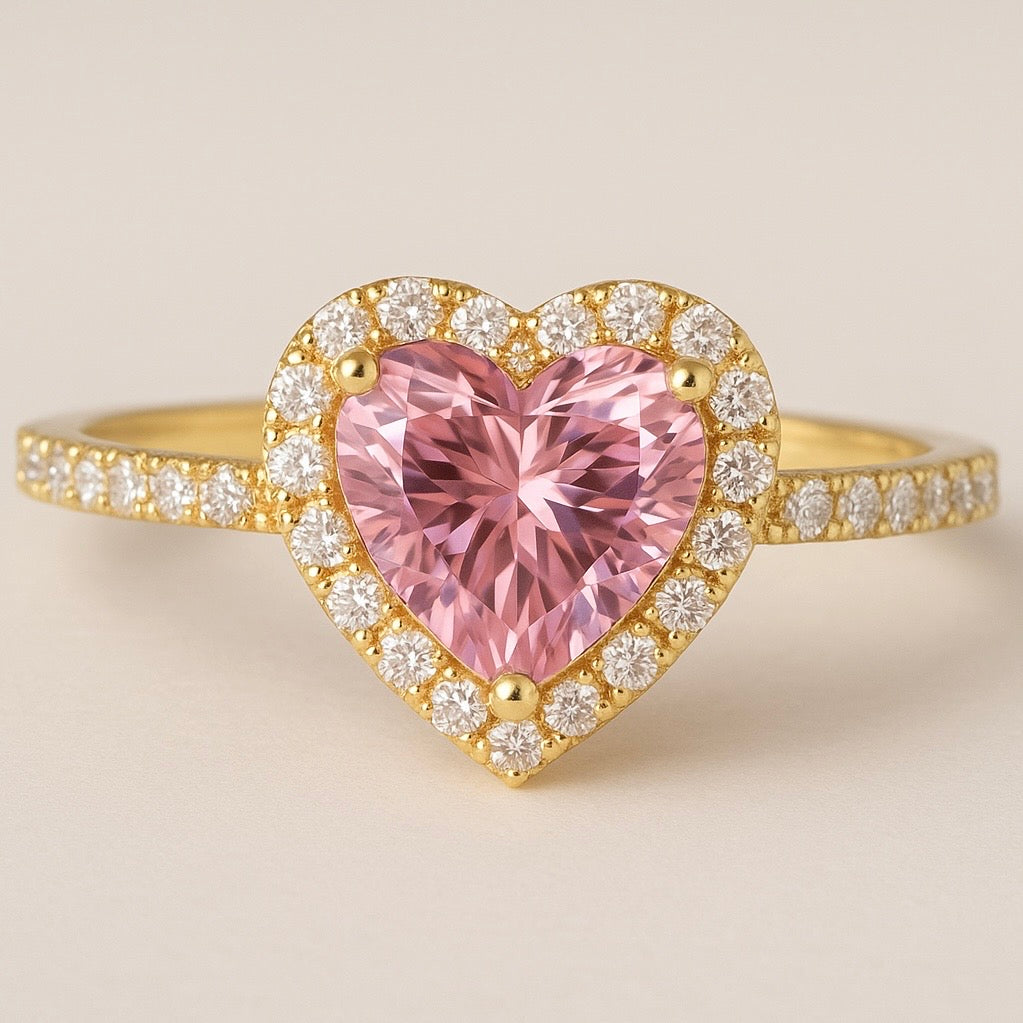 Rose Heart Ring
