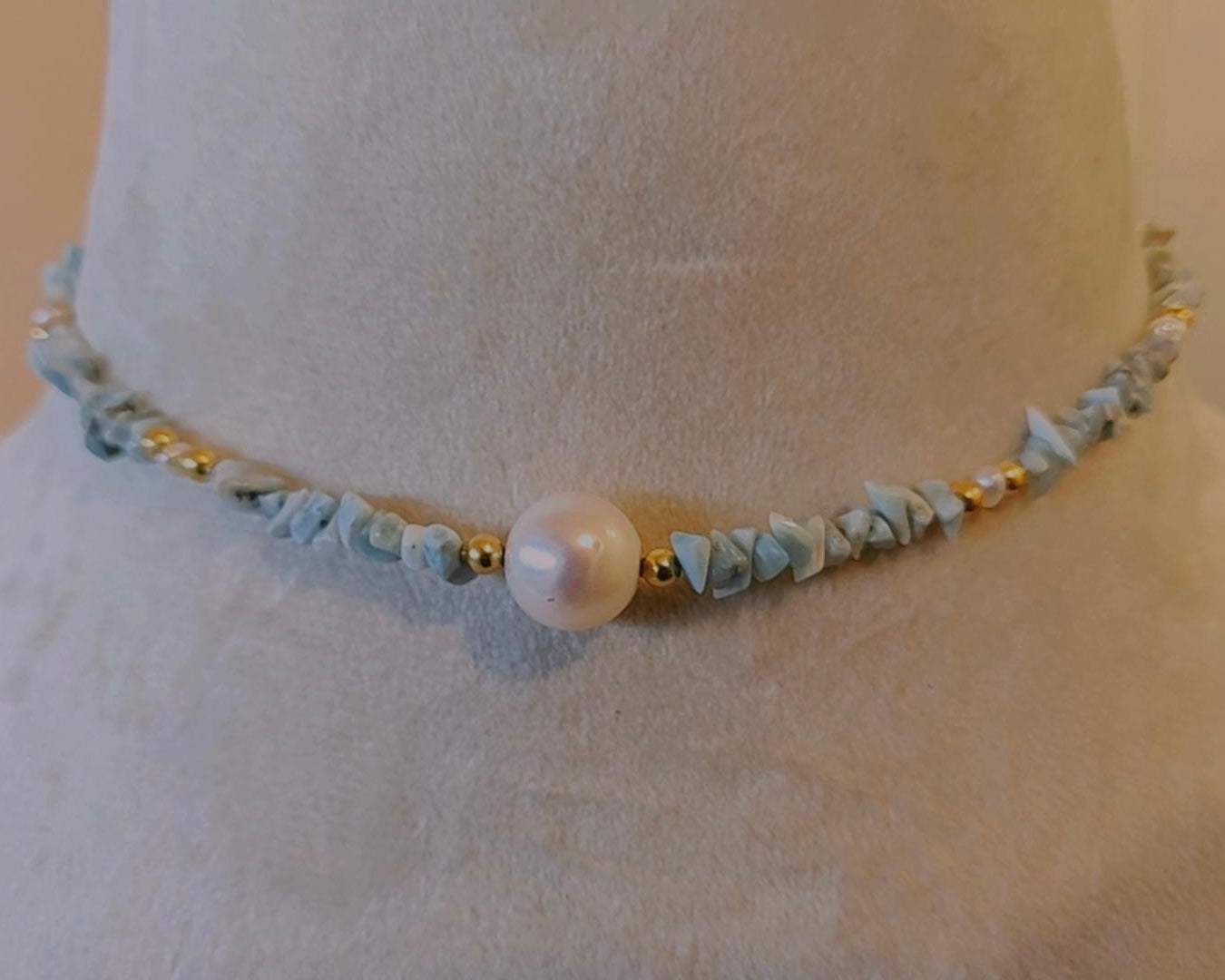 Larimar Beaded Necklace