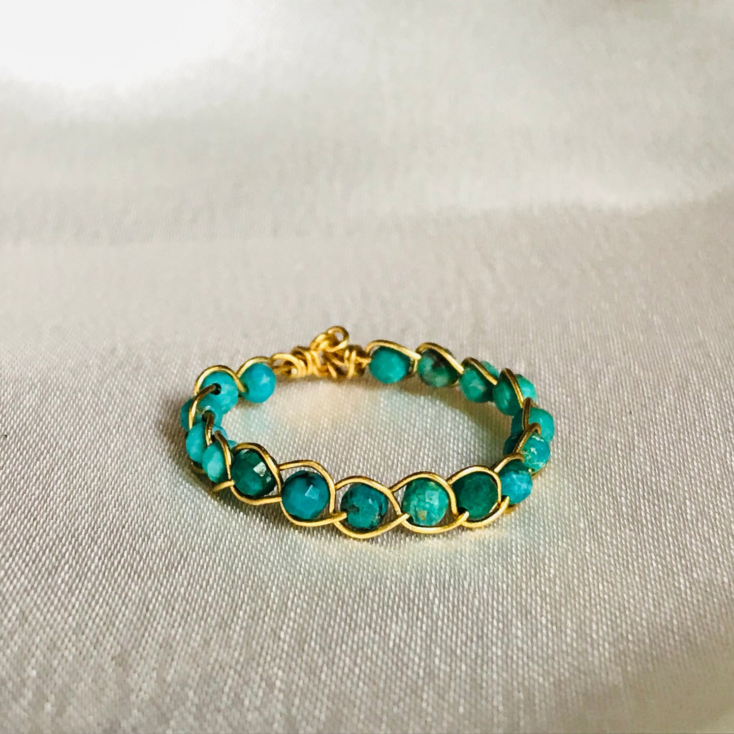 Turquoise Braided Ring
