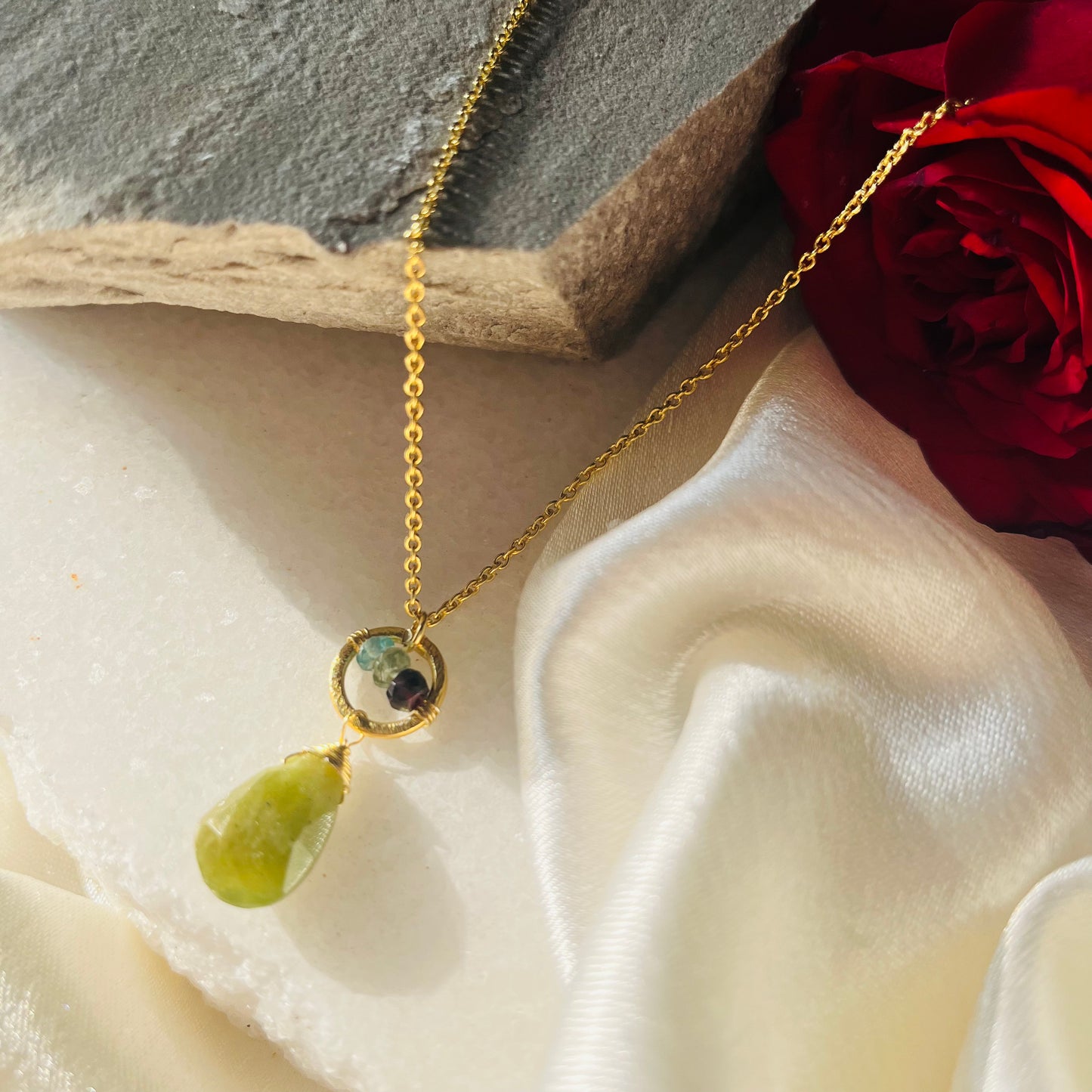 Vassonite Ring Necklace