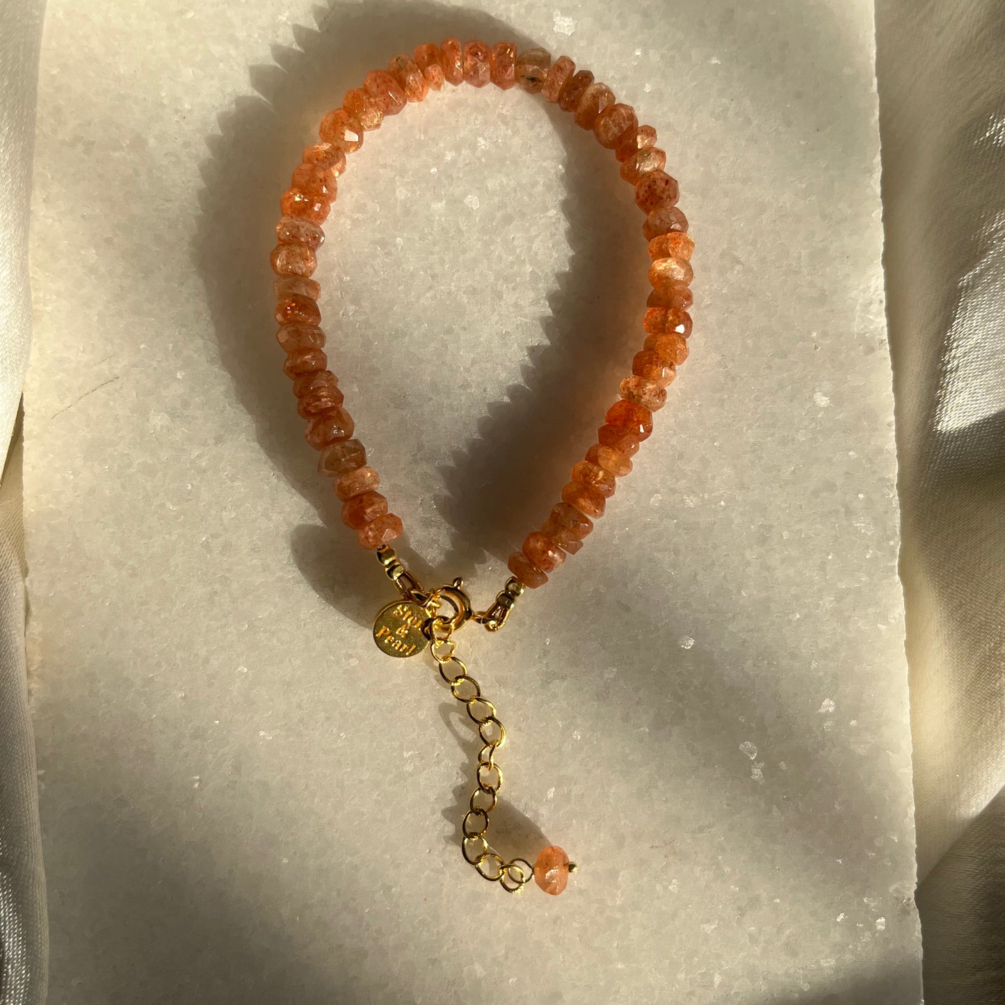 Sunstone Beaded Bracelet
