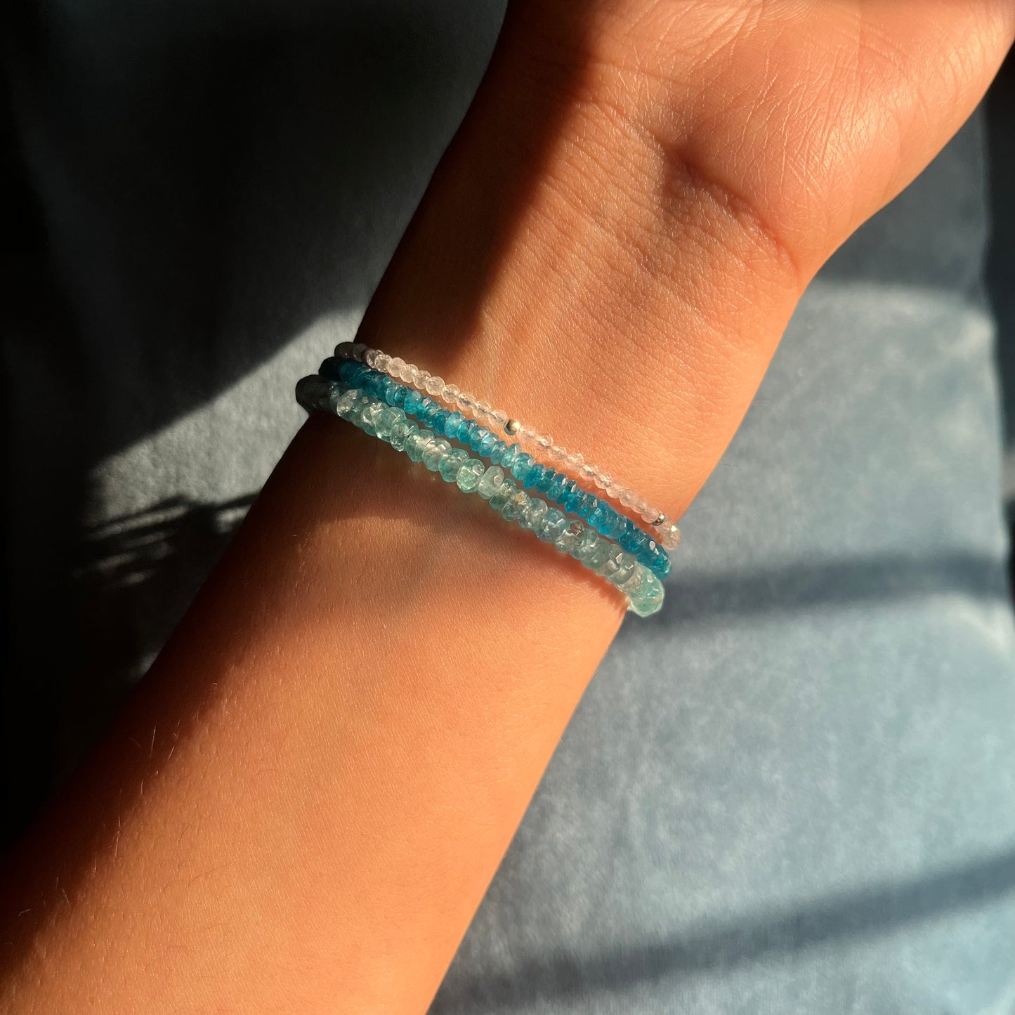 Apatite Beaded Bracelet