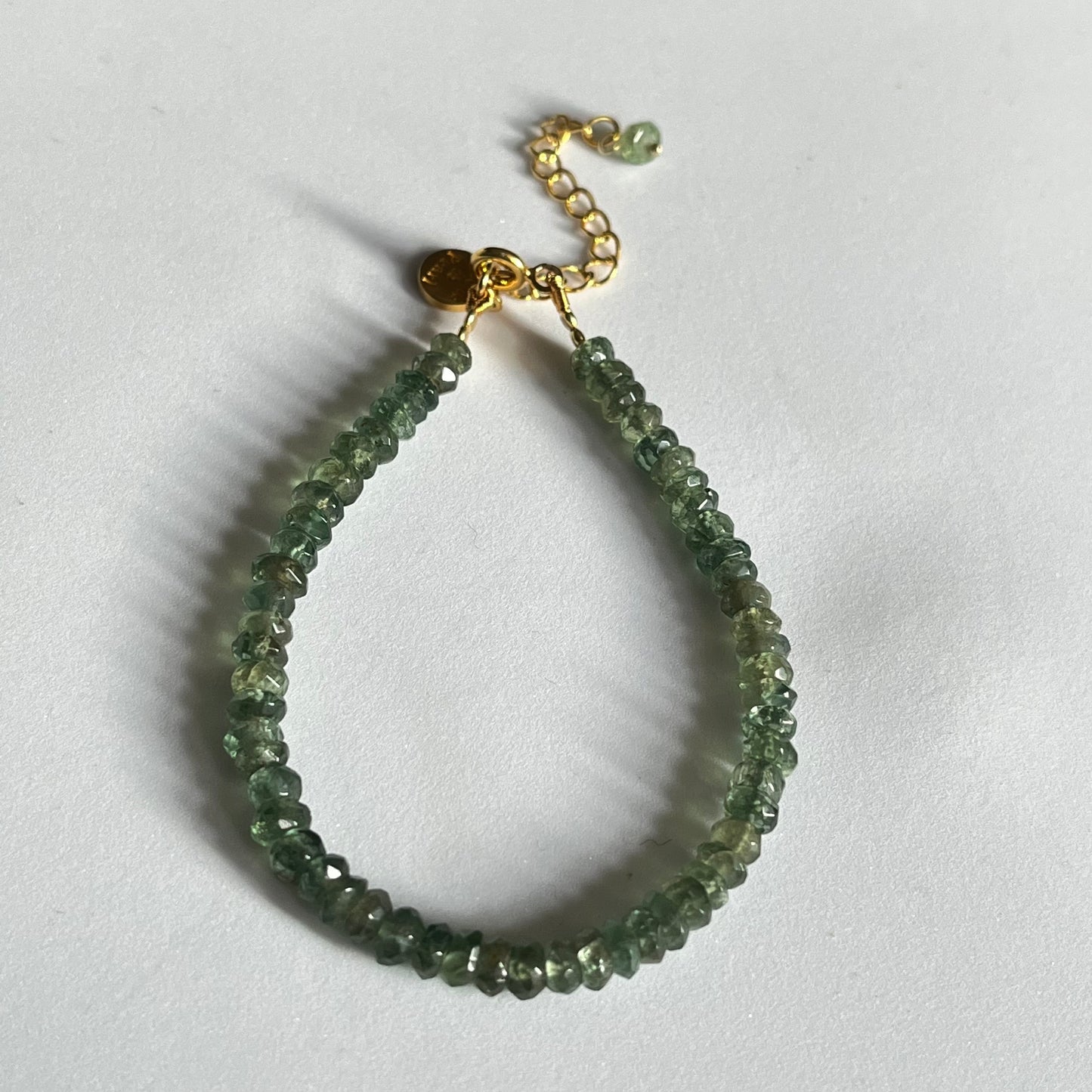 Green Apatite Beaded Bracelet