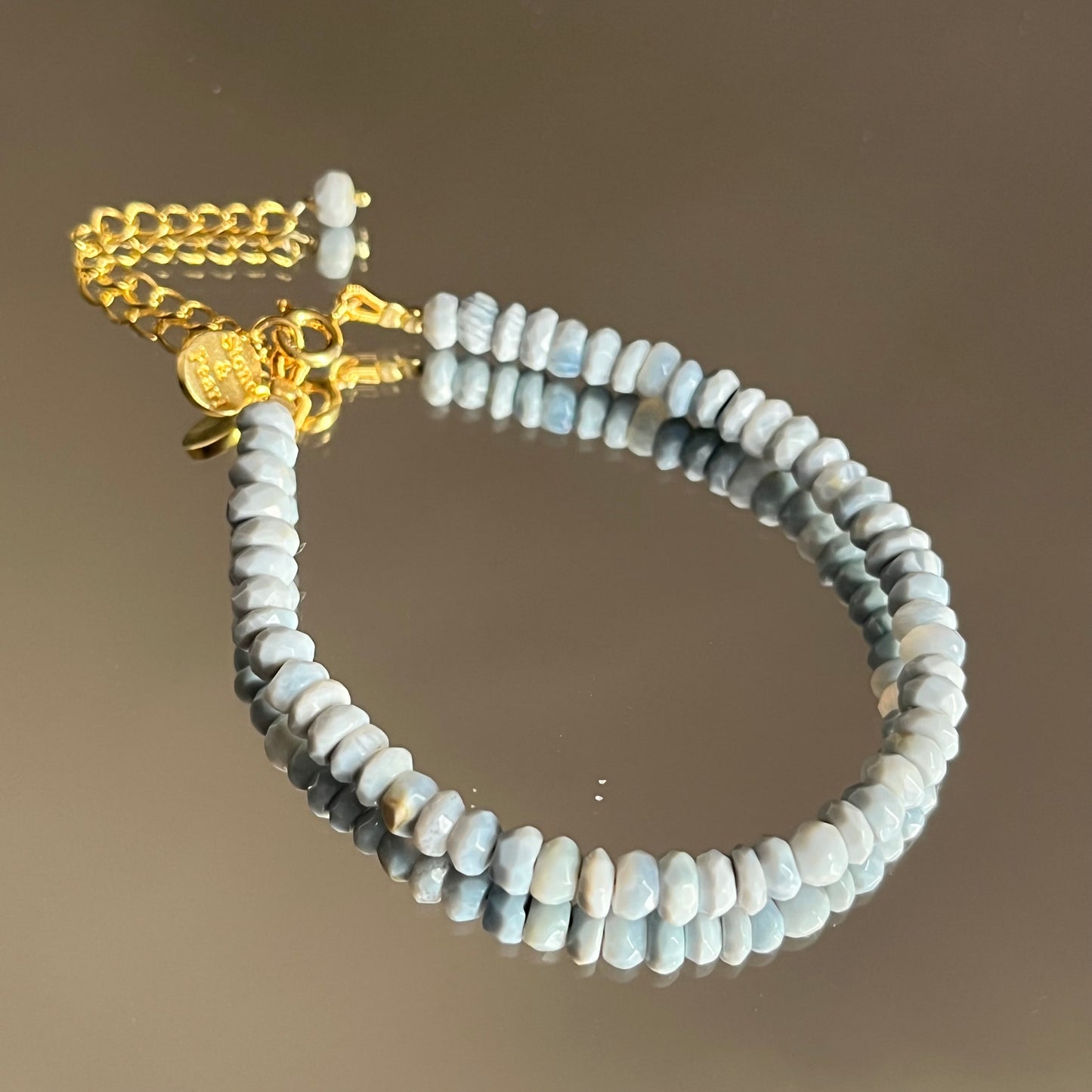 Blue Opal Beaded Bracelet