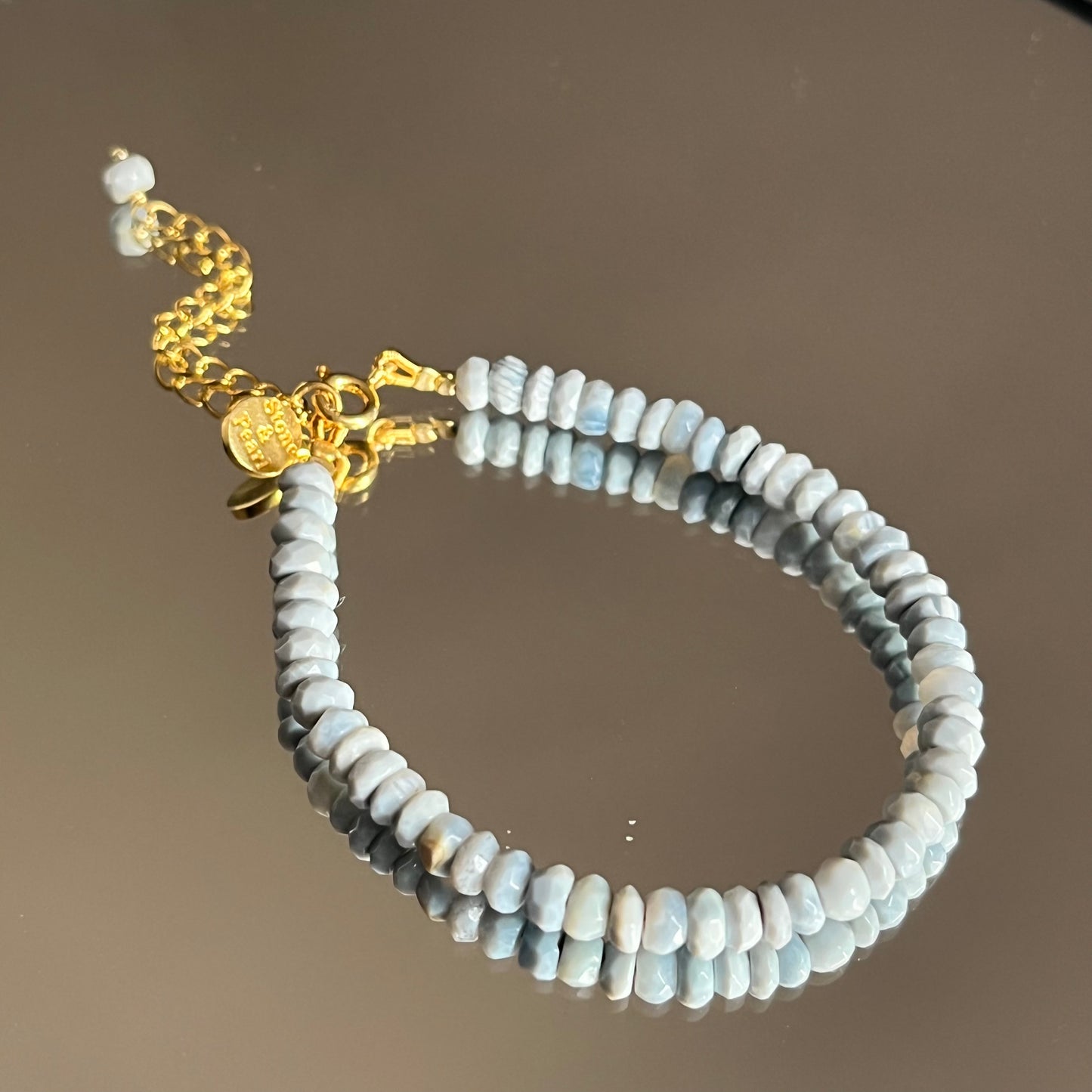 Blue Opal Beaded Bracelet