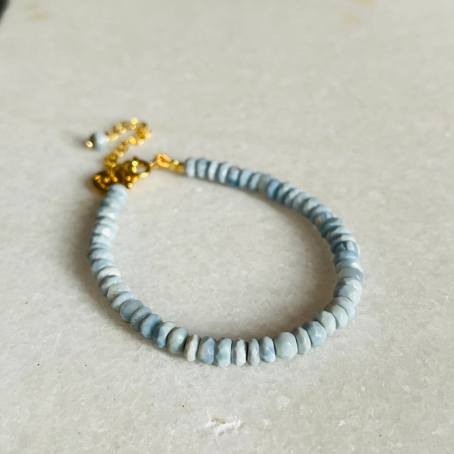 Blue Opal Beaded Bracelet