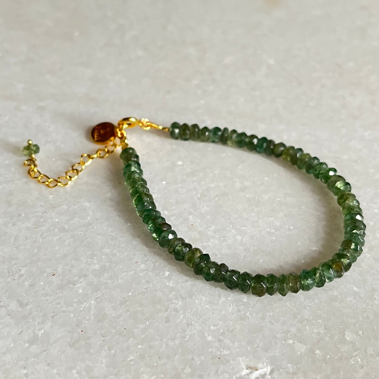 Green Apatite Beaded Bracelet