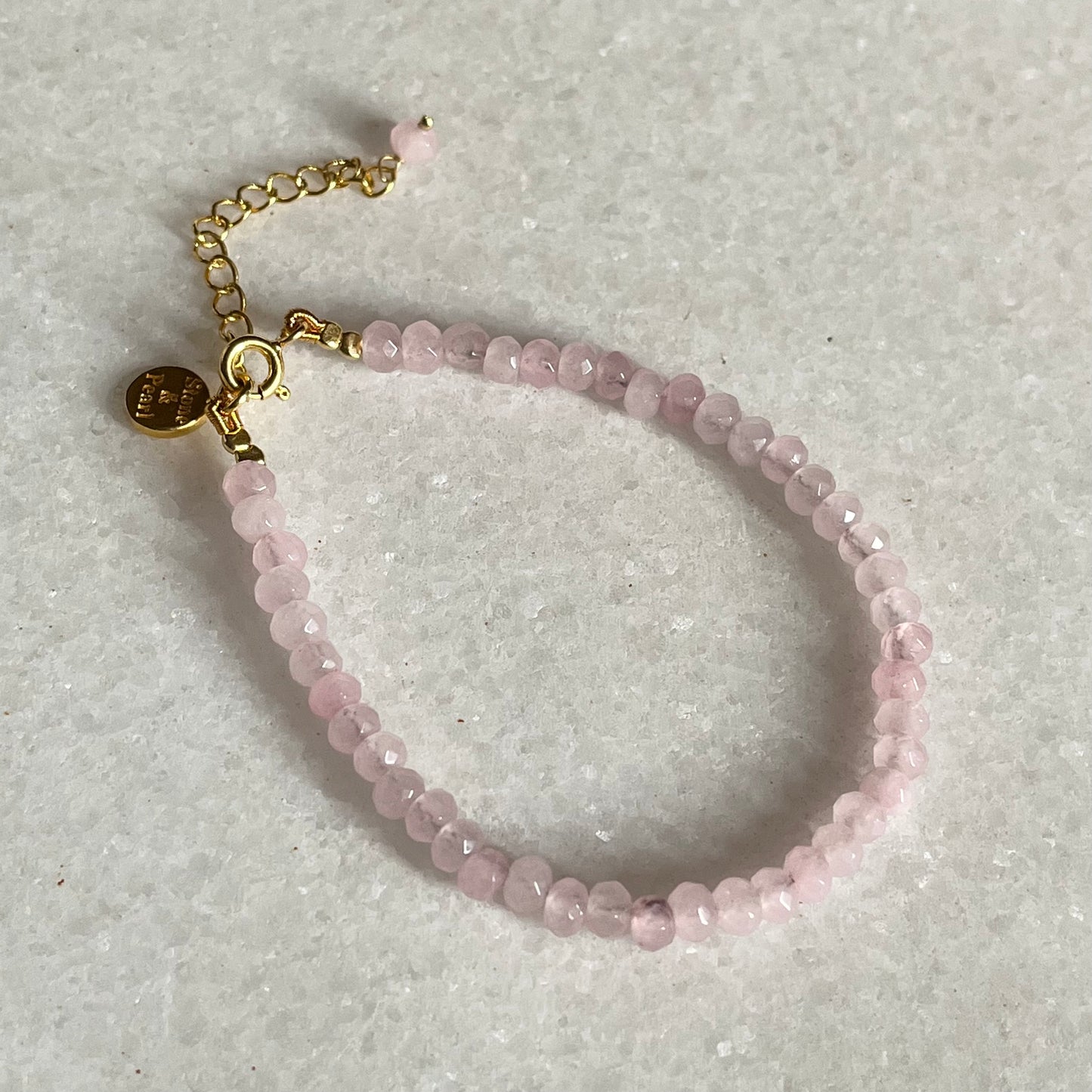 Rose Quartz Beaded Bracelet