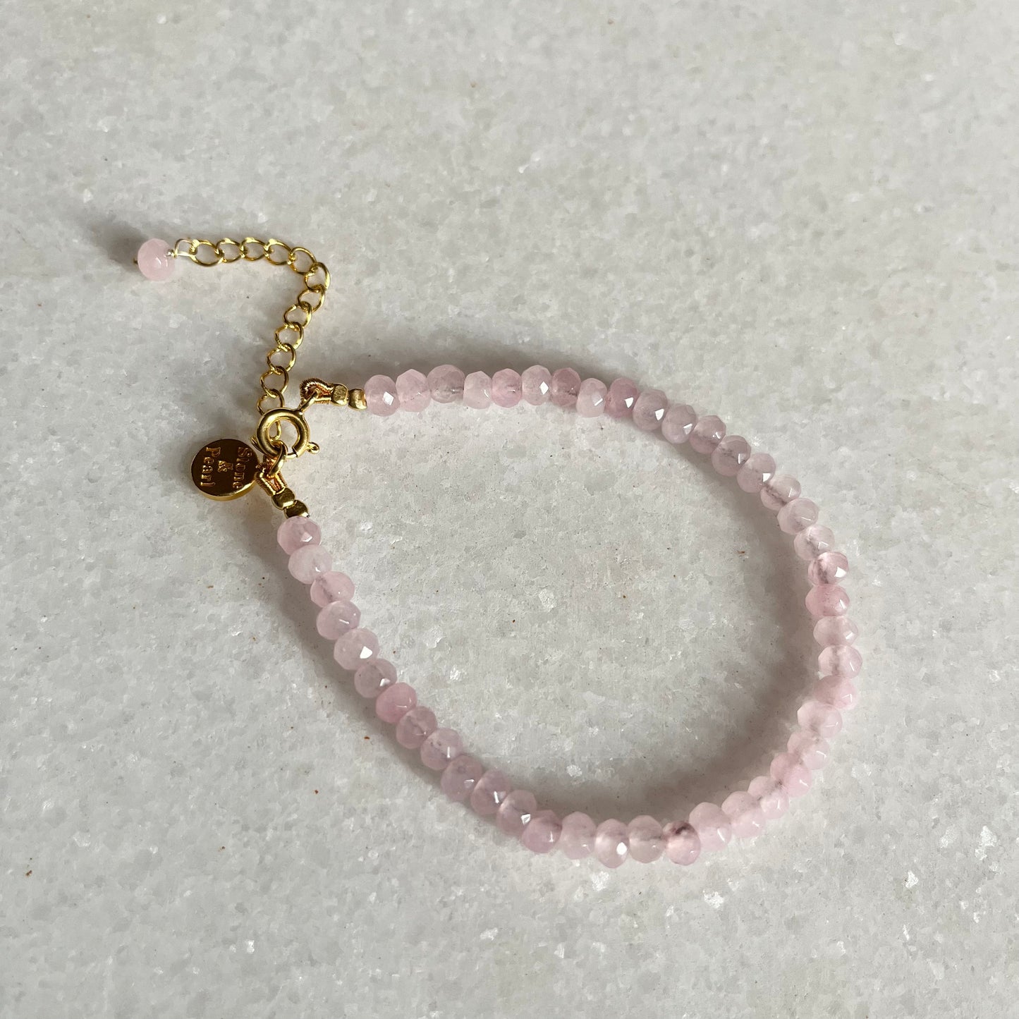 Rose Quartz Beaded Bracelet