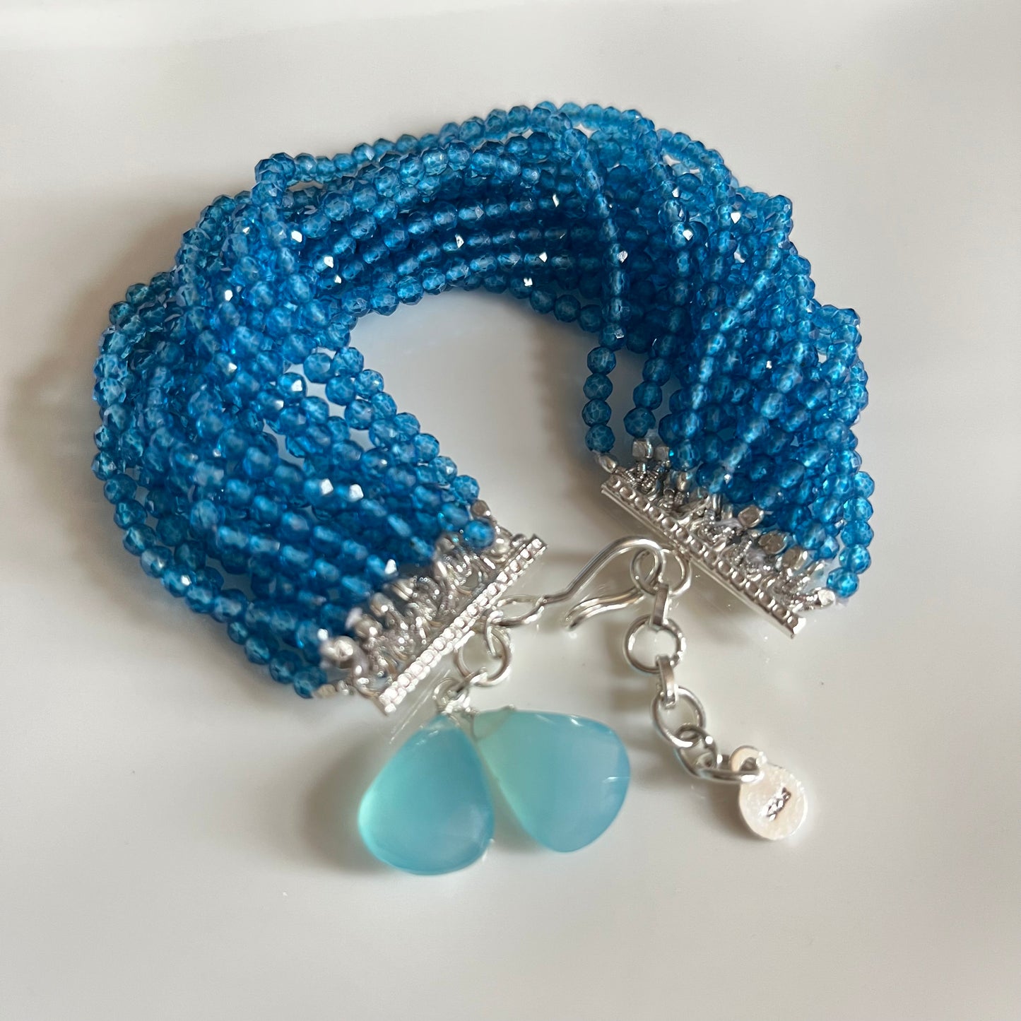 Neon Apatite Multi-Strand Beaded Bracelet