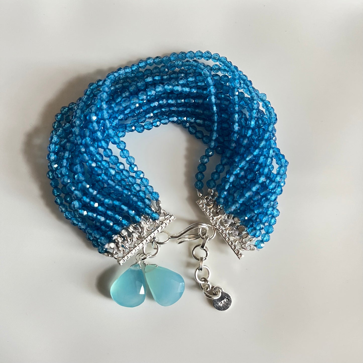 Neon Apatite Multi-Strand Beaded Bracelet