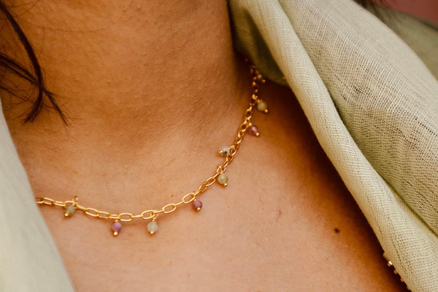 Dainty Tourmaline Necklace