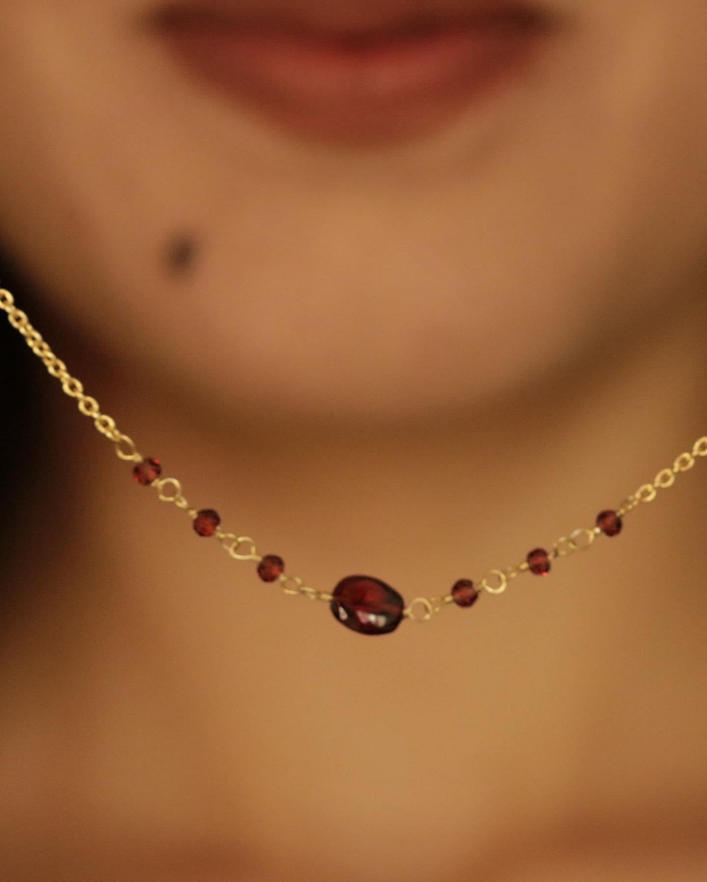 Lady In Red Necklace