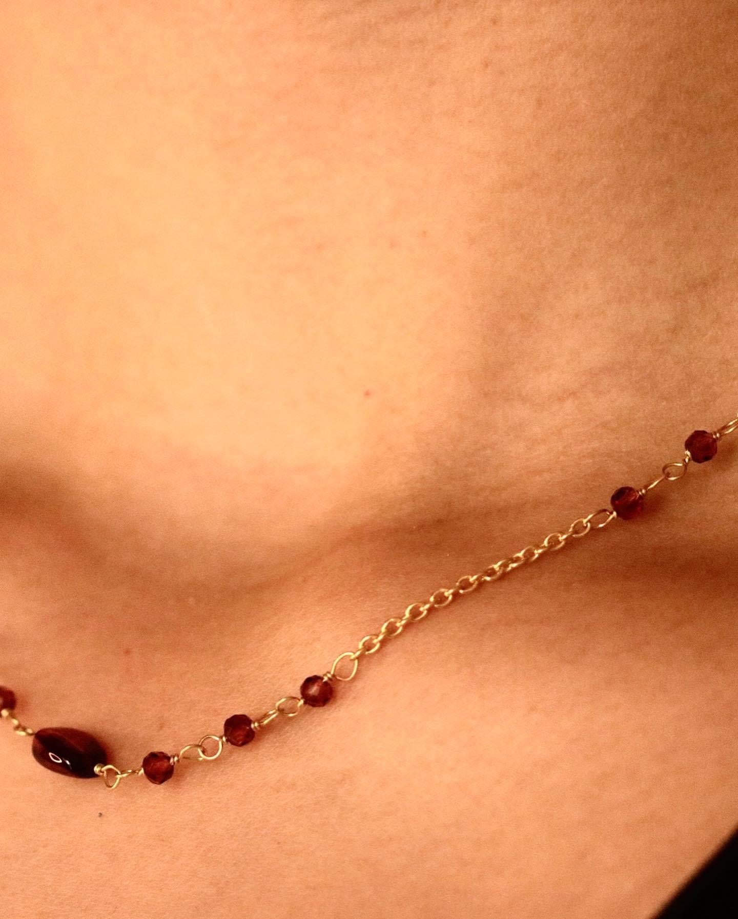 Lady In Red Necklace