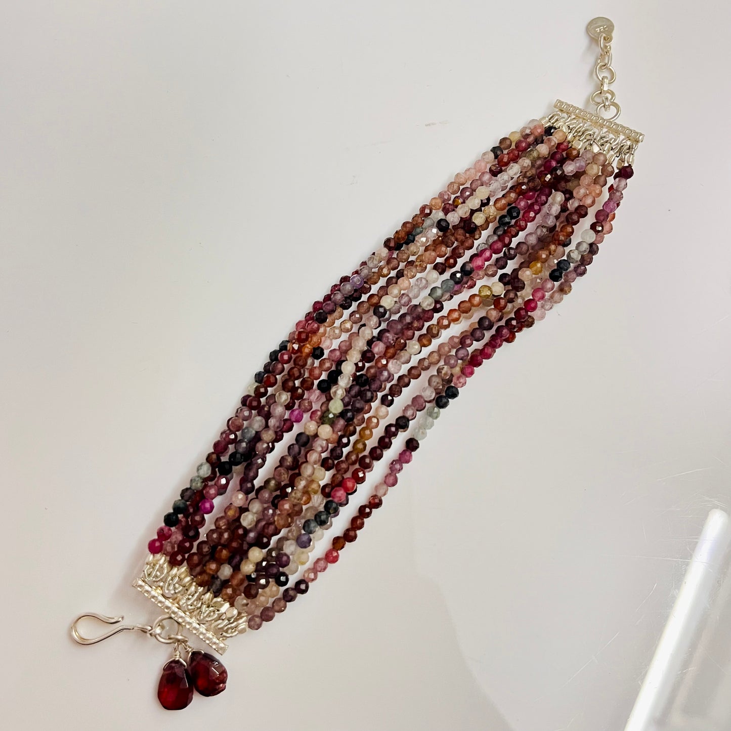 Spinel Multi-Strand Beaded Bracelet