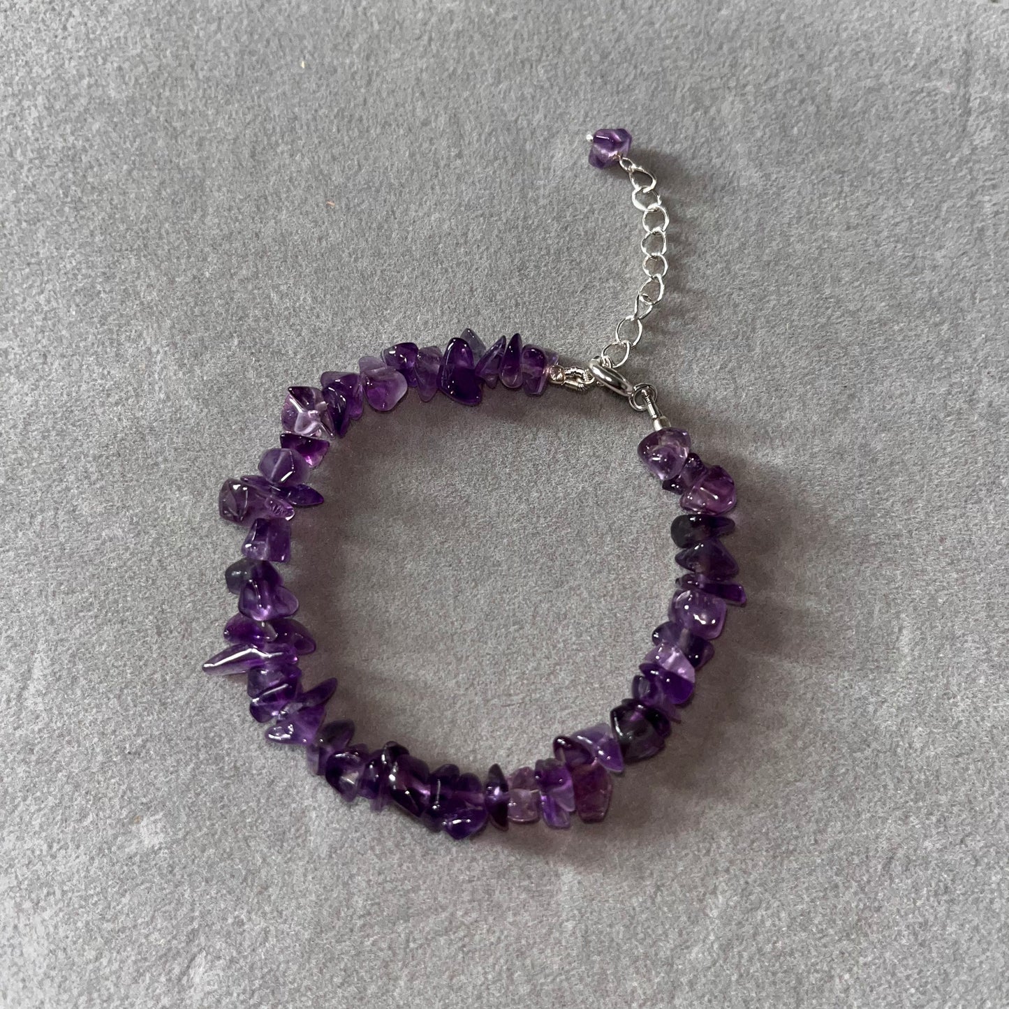 Raw Amethyst Beaded Bracelet