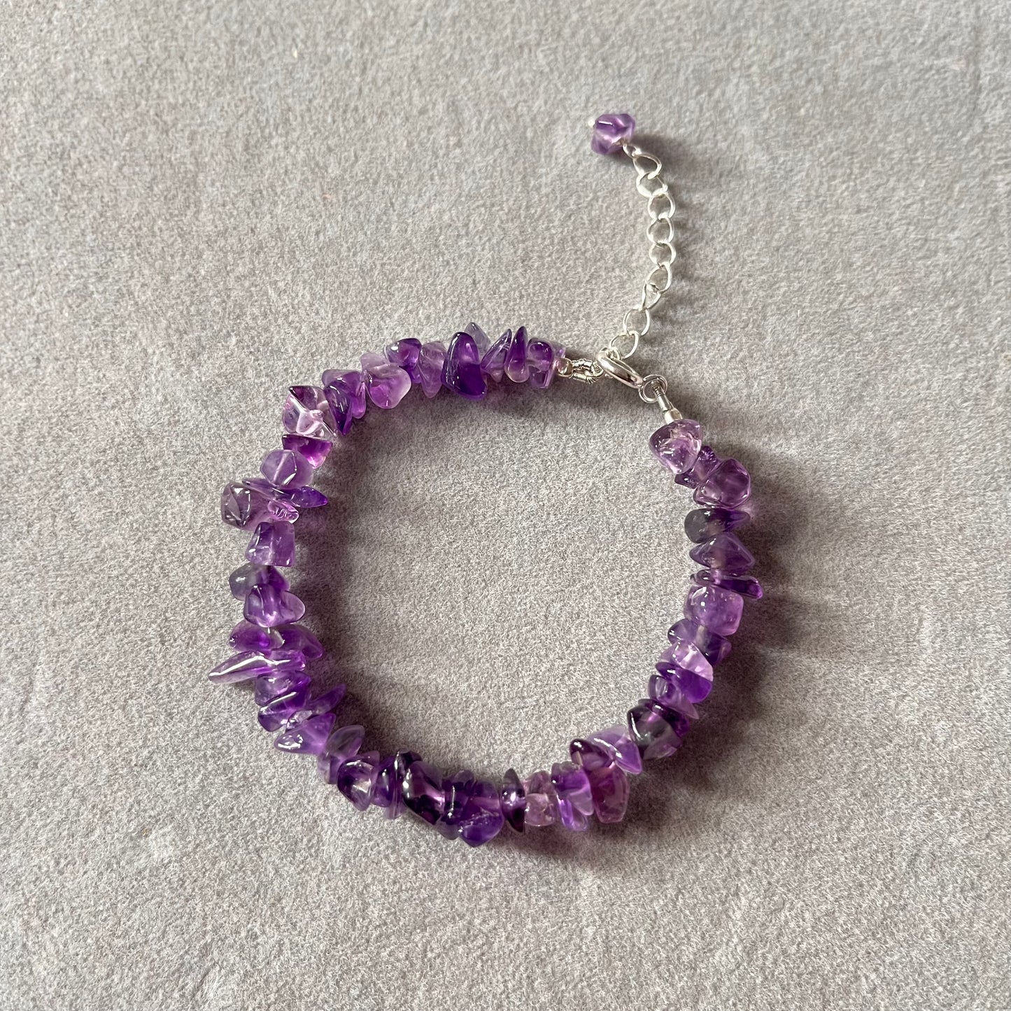 Raw Amethyst Beaded Bracelet
