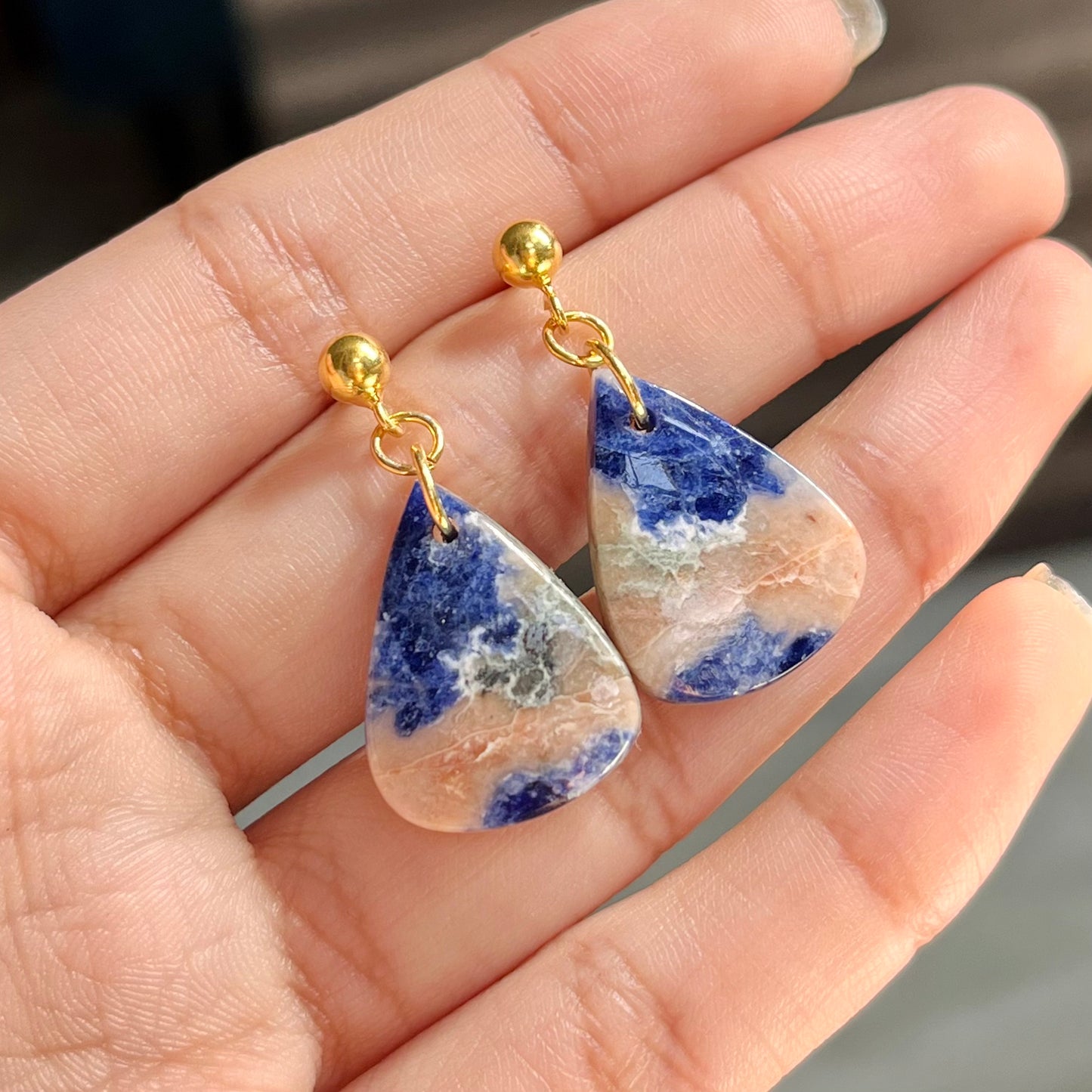 Sunset Sodalite Earrings