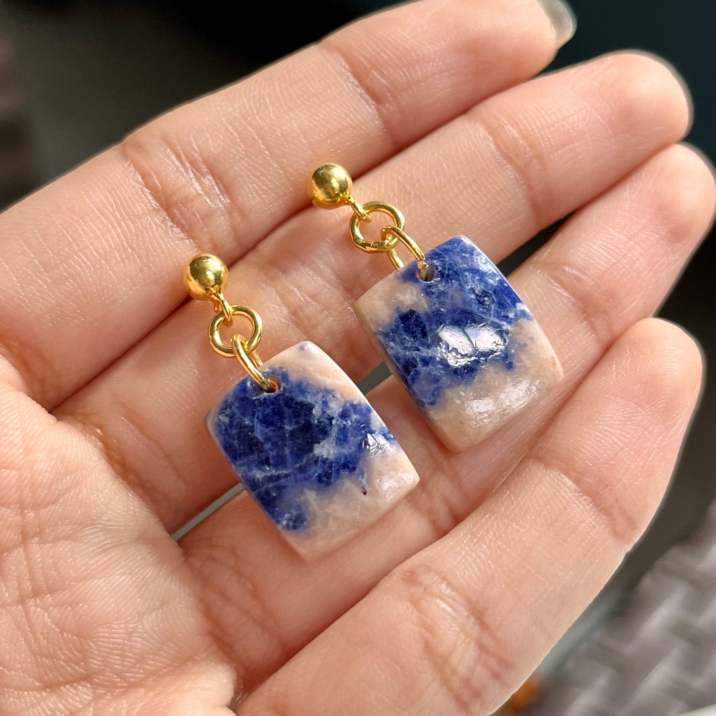 Sunset Sodalite Earrings