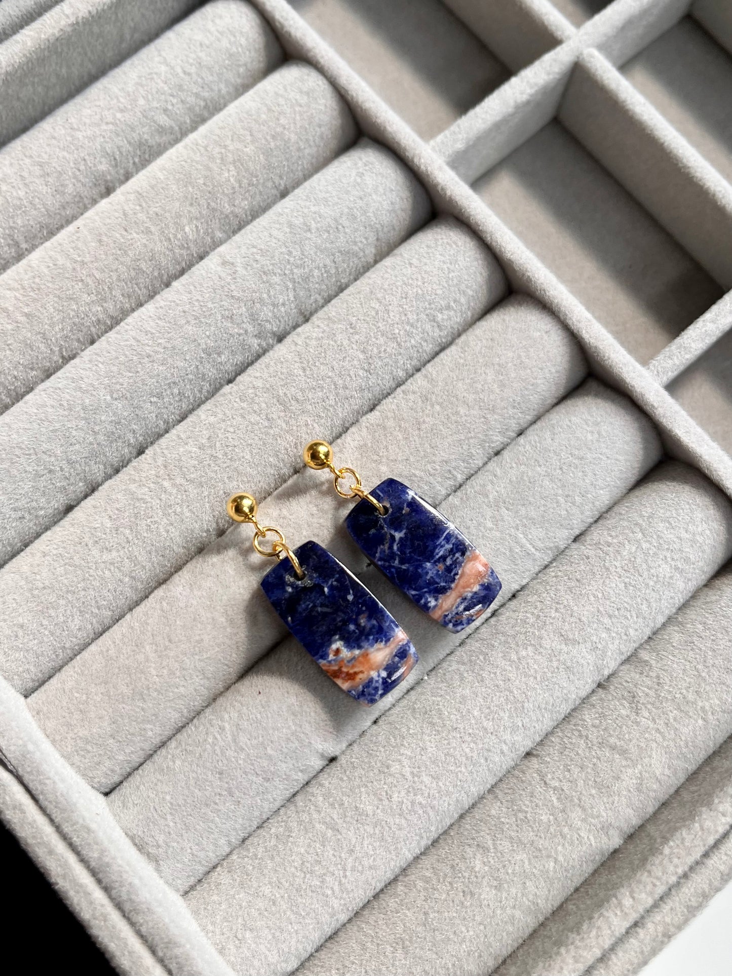 Sunset Sodalite Earrings