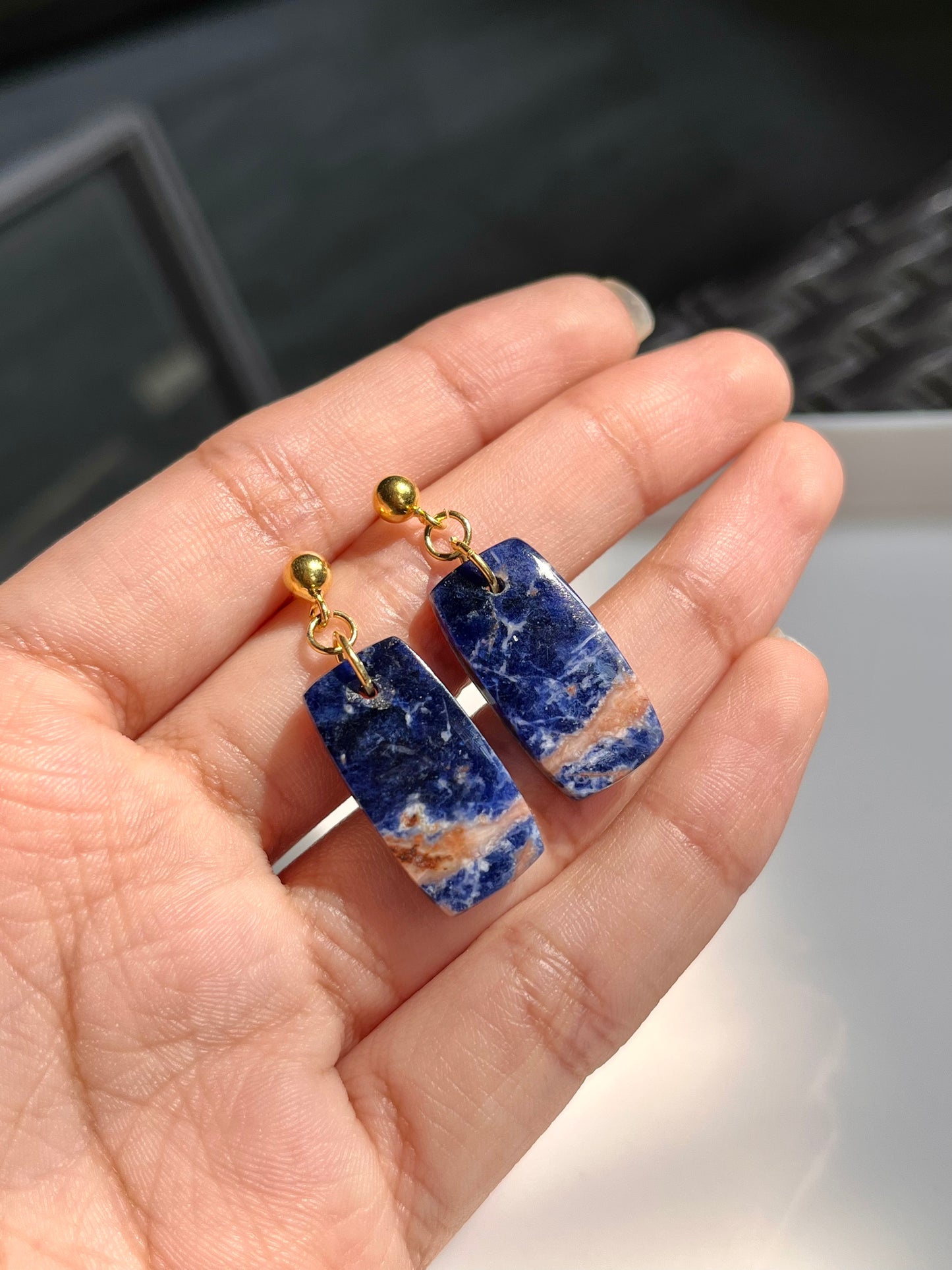 Sunset Sodalite Earrings