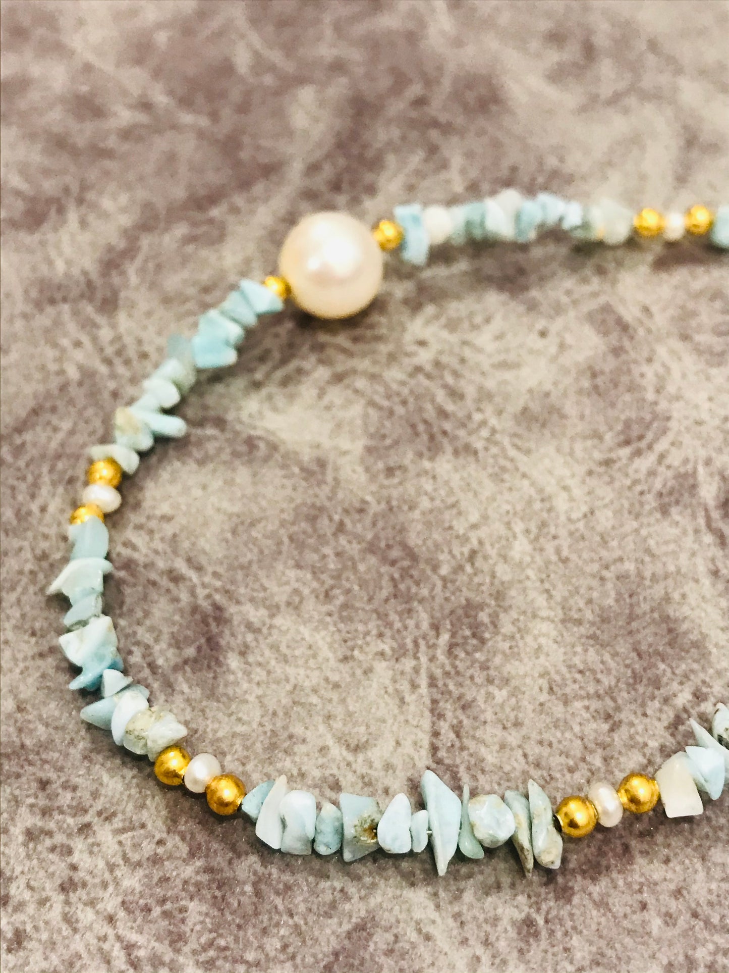 Larimar Beaded Necklace