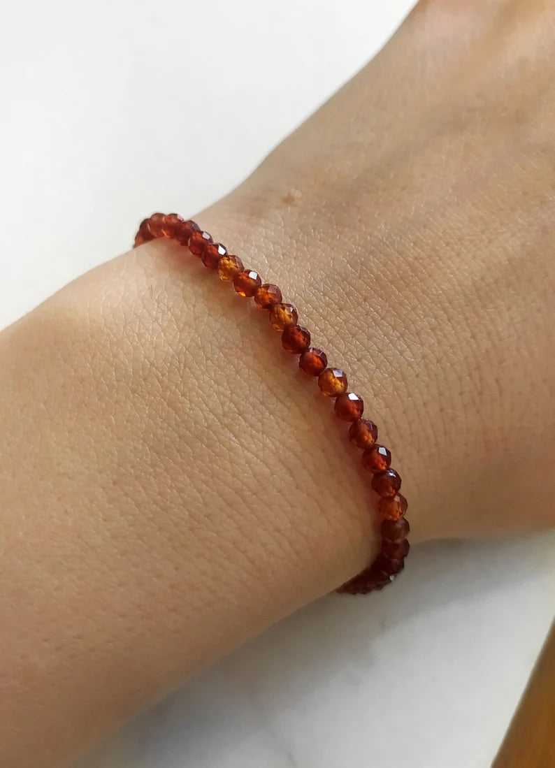 Carnelian Beaded Bracelet
