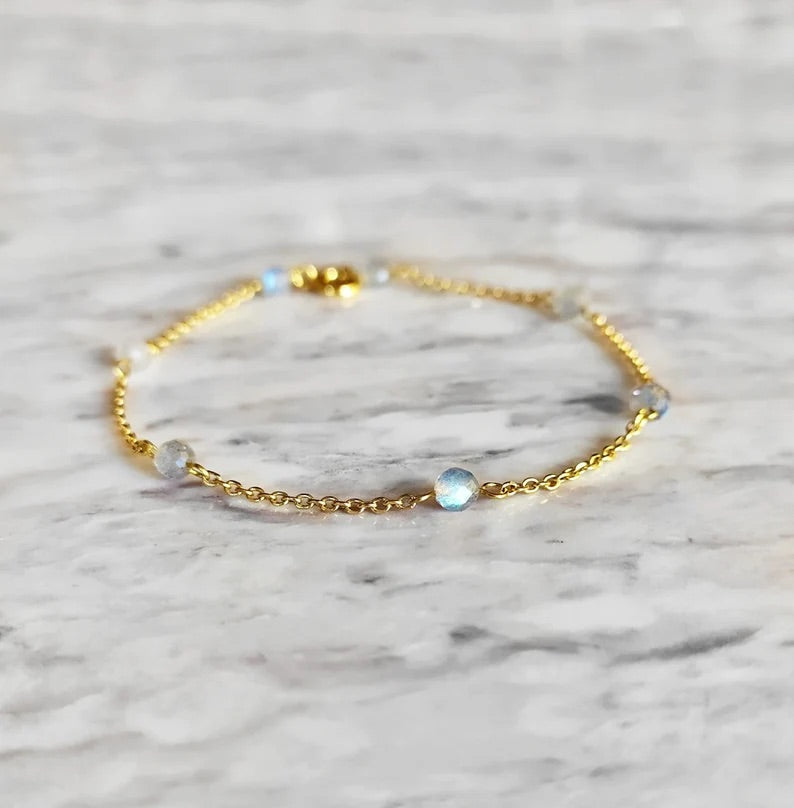 Labradorite Chain Bracelet