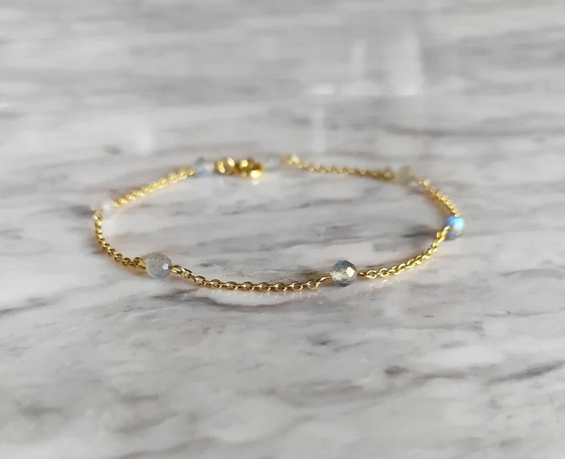 Labradorite Chain Bracelet