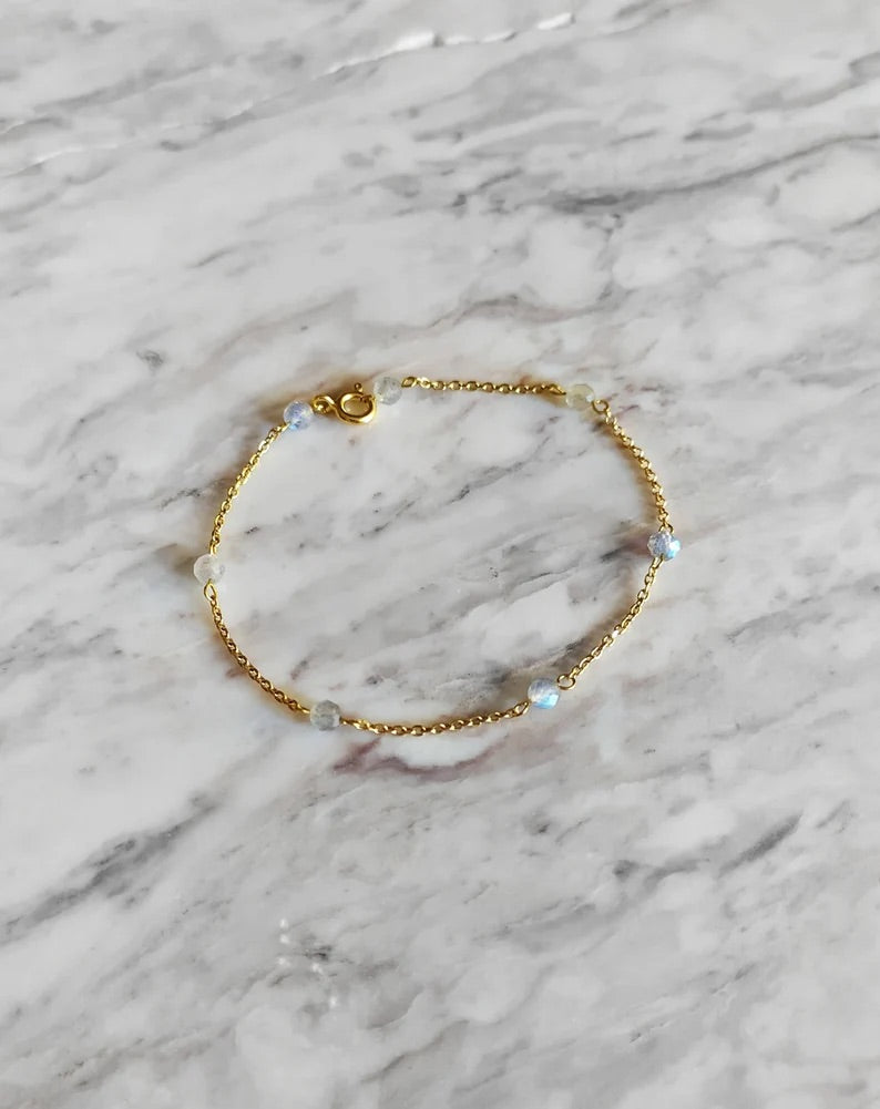 Labradorite Chain Bracelet