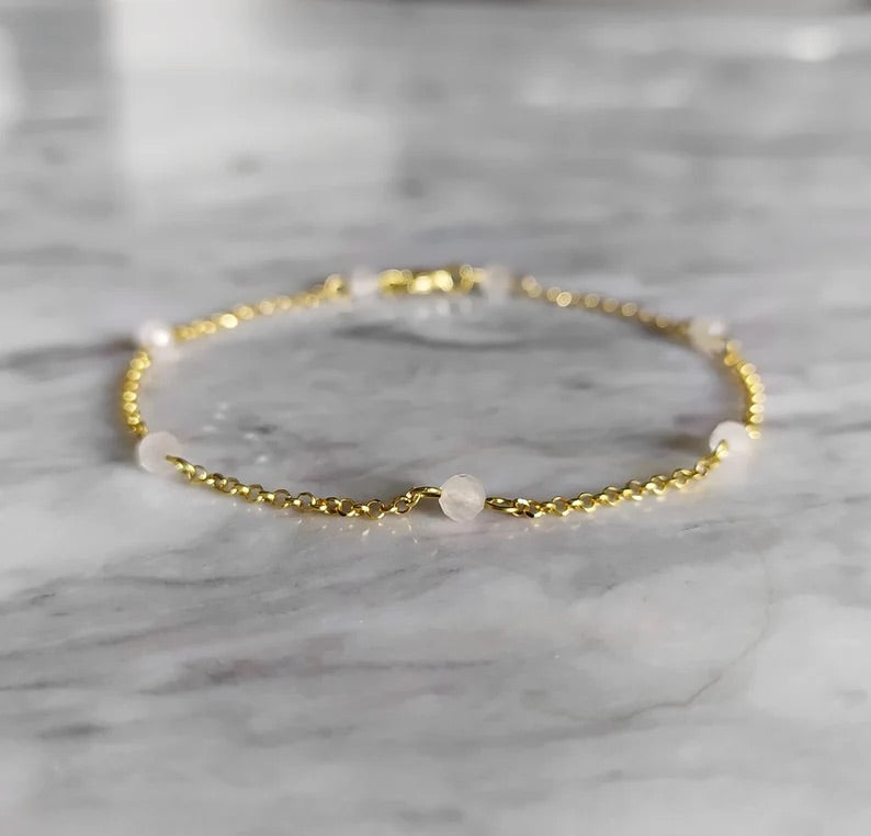 Moonstone Chain Bracelet