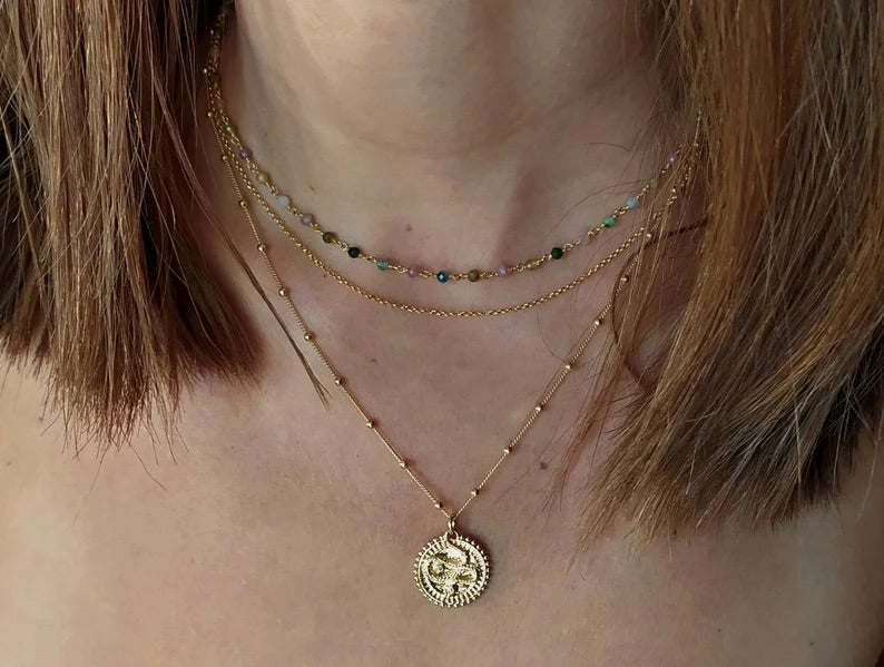 Watermelon Tourmaline Necklace