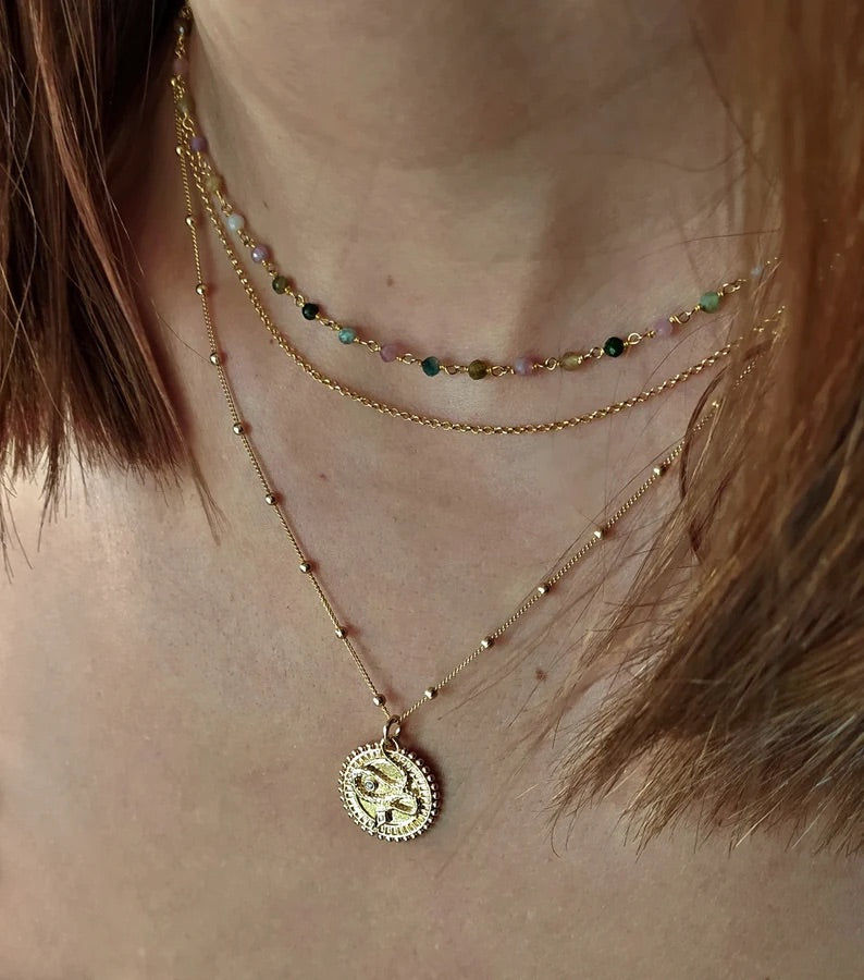 Watermelon Tourmaline Necklace