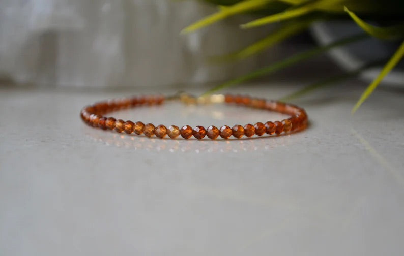Carnelian Beaded Bracelet