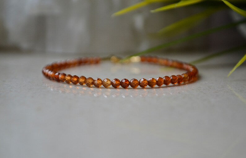 Carnelian Beaded Bracelet