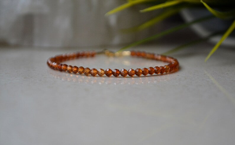 Carnelian Beaded Bracelet