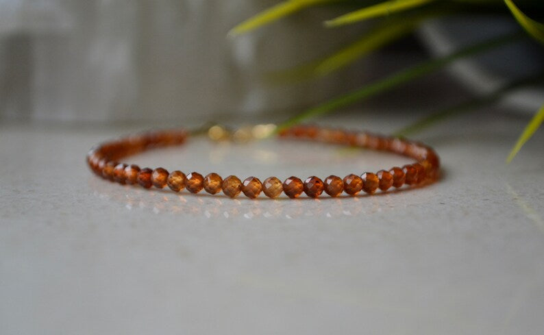 Carnelian Beaded Bracelet