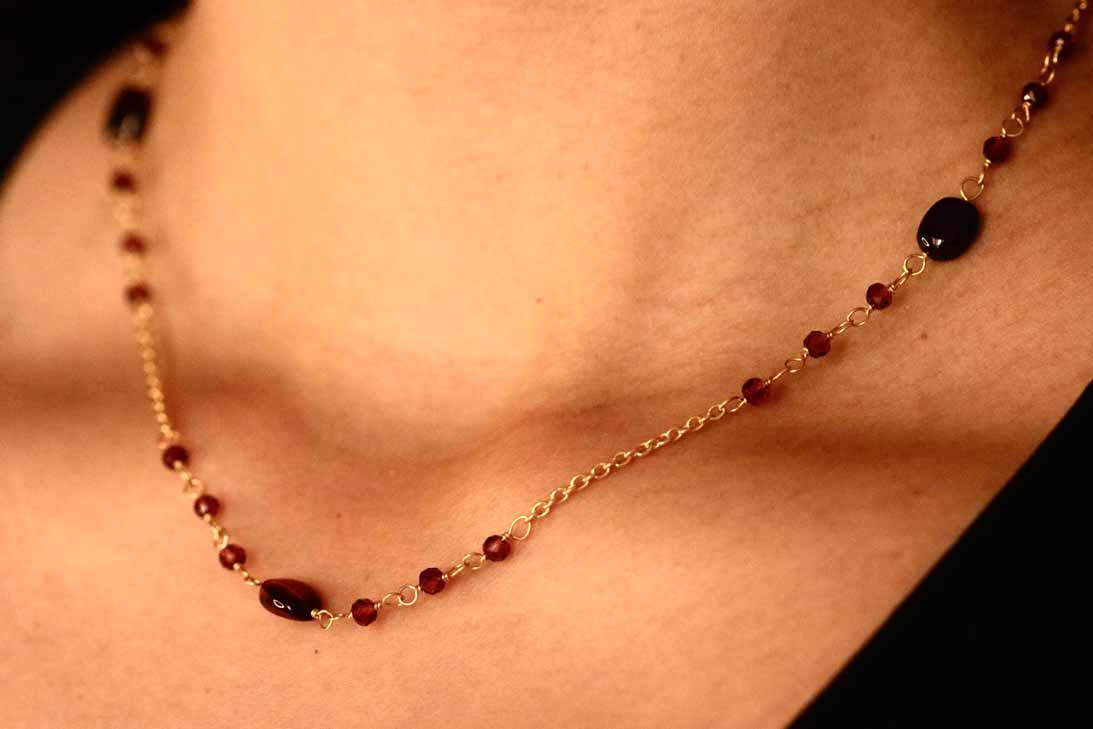 Lady In Red Necklace