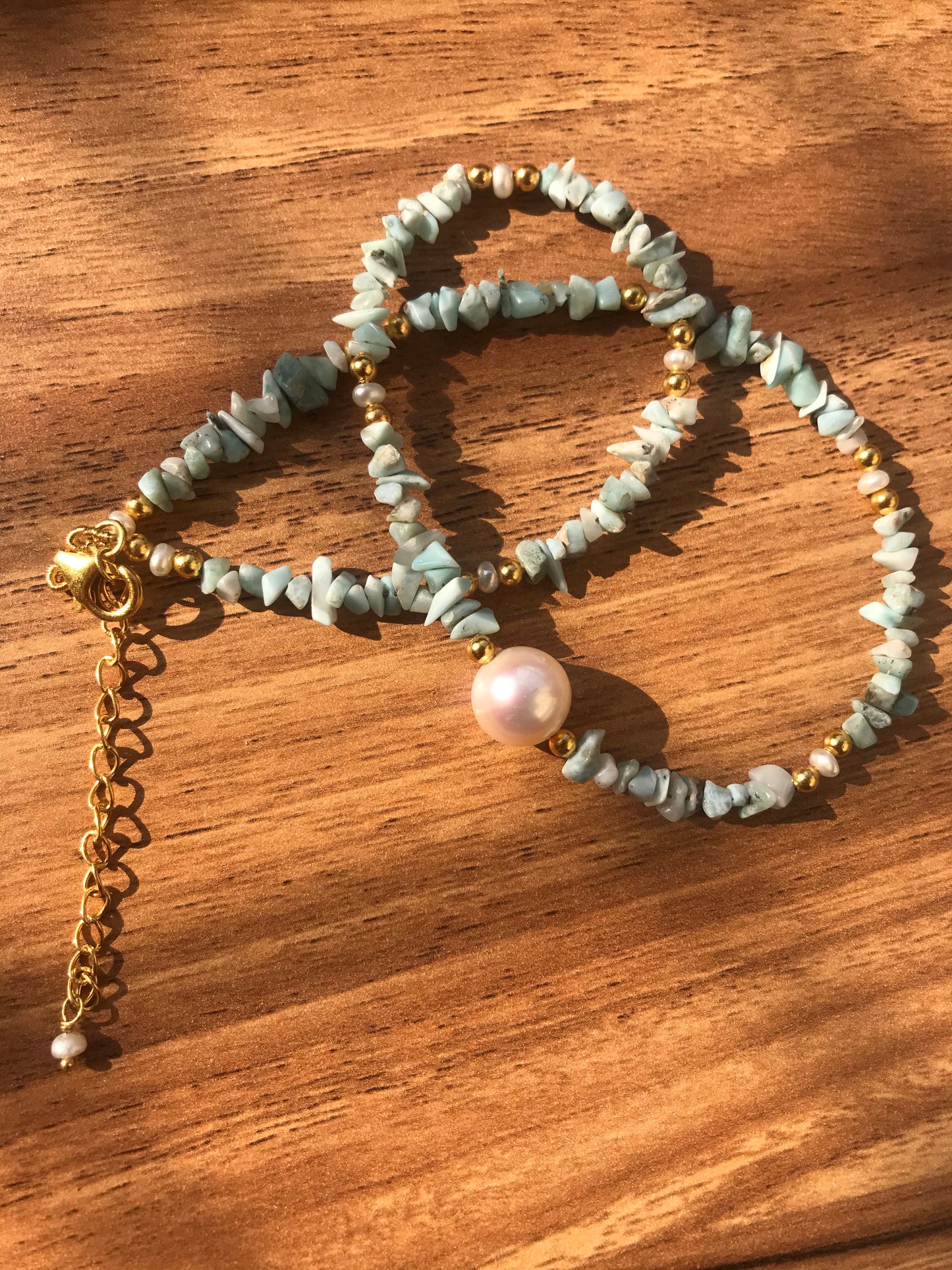 Larimar Beaded Necklace