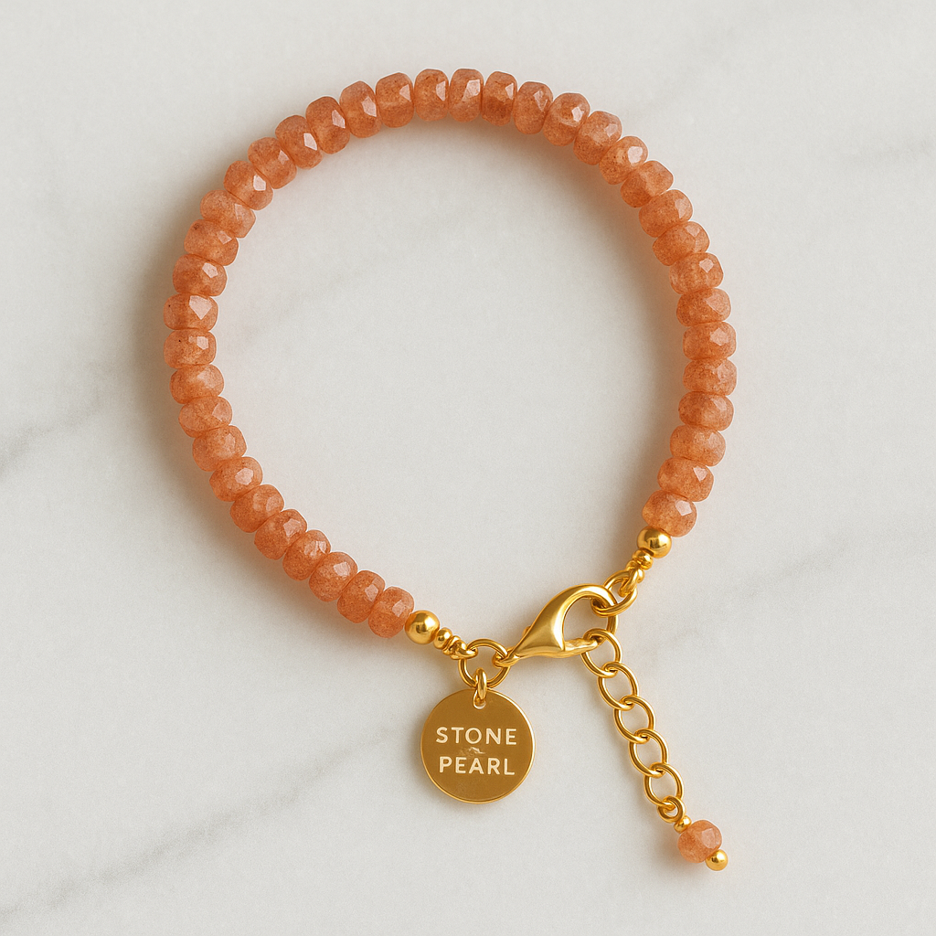 Sunstone Beaded Bracelet