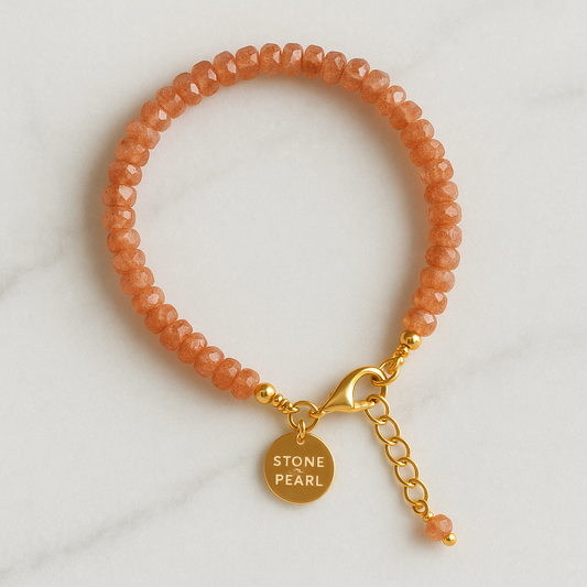Sunstone Beaded Bracelet