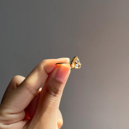 14K Gold Rose Cut Diamond Ring