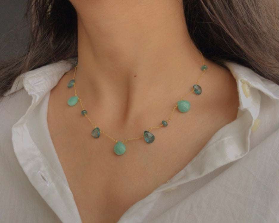 Icy Blue Necklace