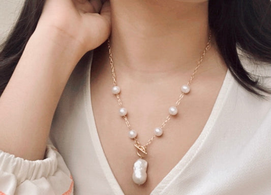 Pearl Lariat Necklace