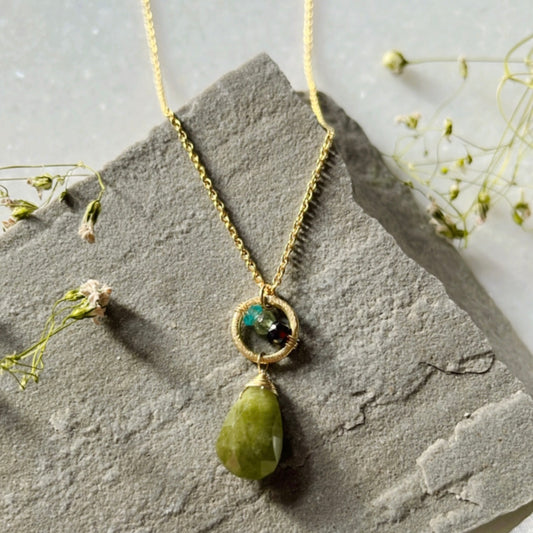 Vassonite Ring Necklace